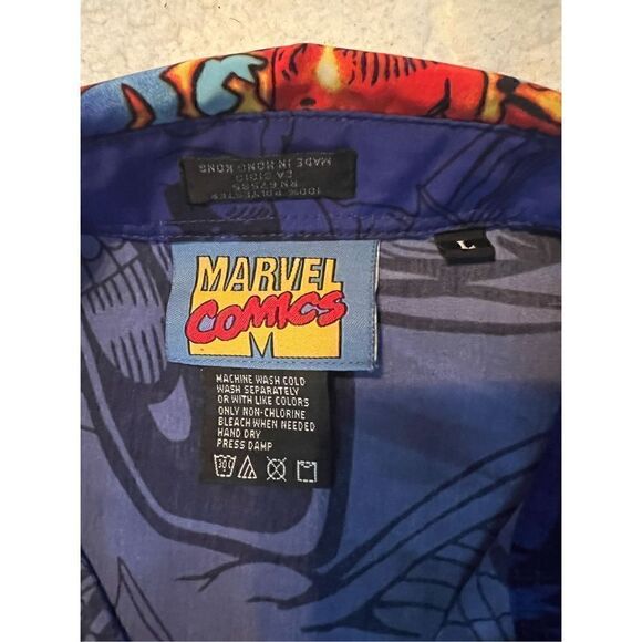 Marvel all over print button up shirt - Picture 2 of 6